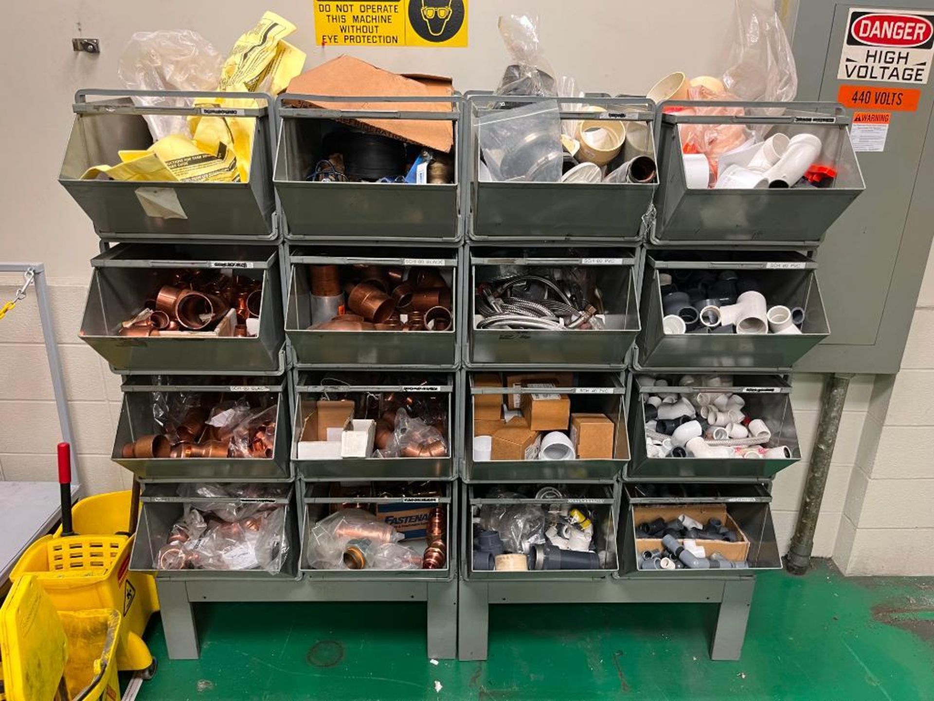 Contents of Maintenance Repair Room; Electrical Wire, Fittings, Chain, Breakers, Relays, Plug Ends, - Image 39 of 65