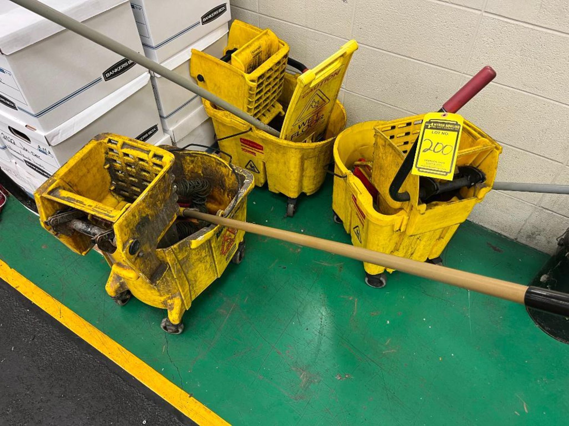Brooms, Mops & Buckets & Misc. Janitorial Items - Image 4 of 4