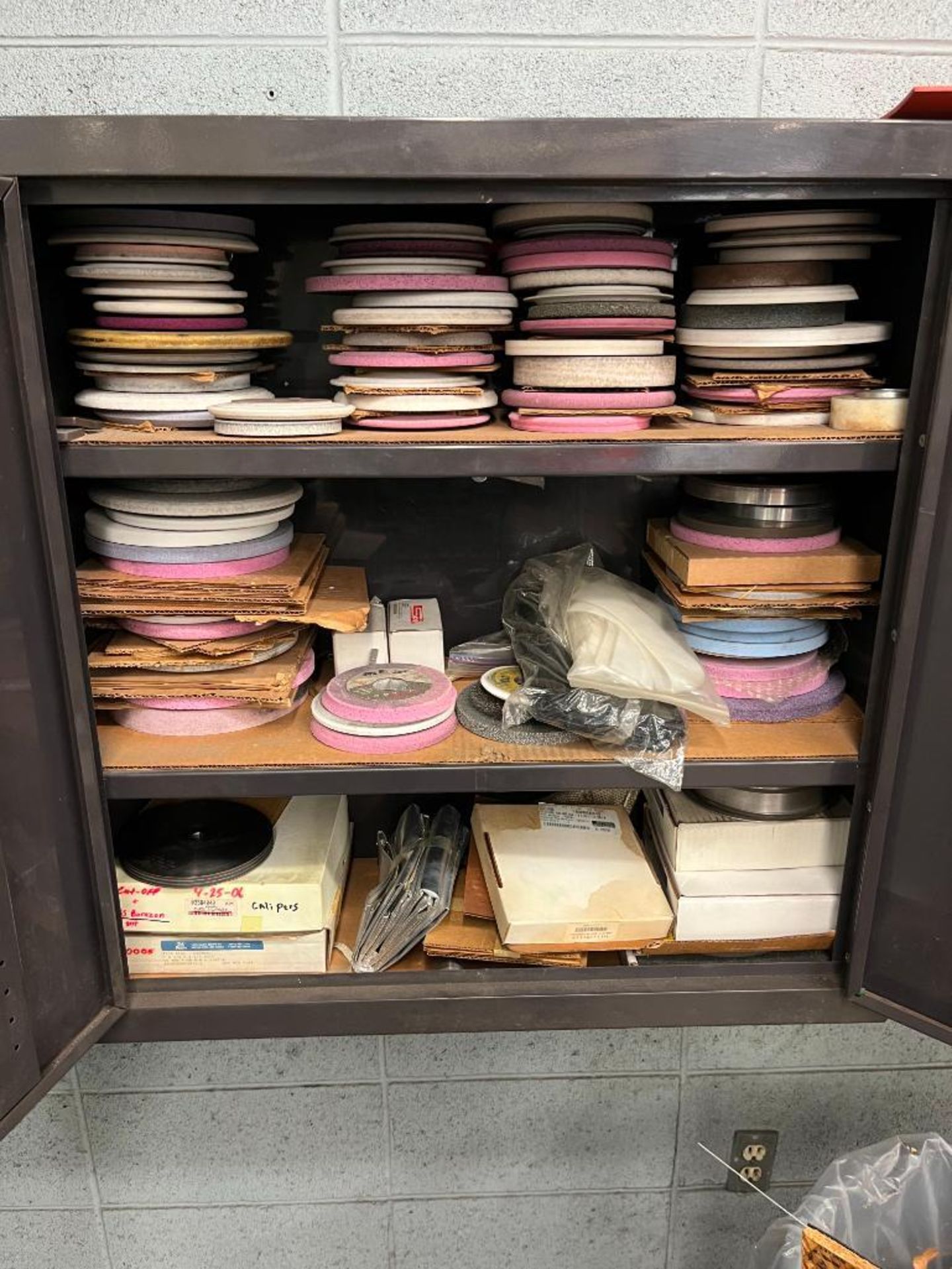 (2) Storage Cabinets w/ Assorted Grinding Stones - Image 7 of 11