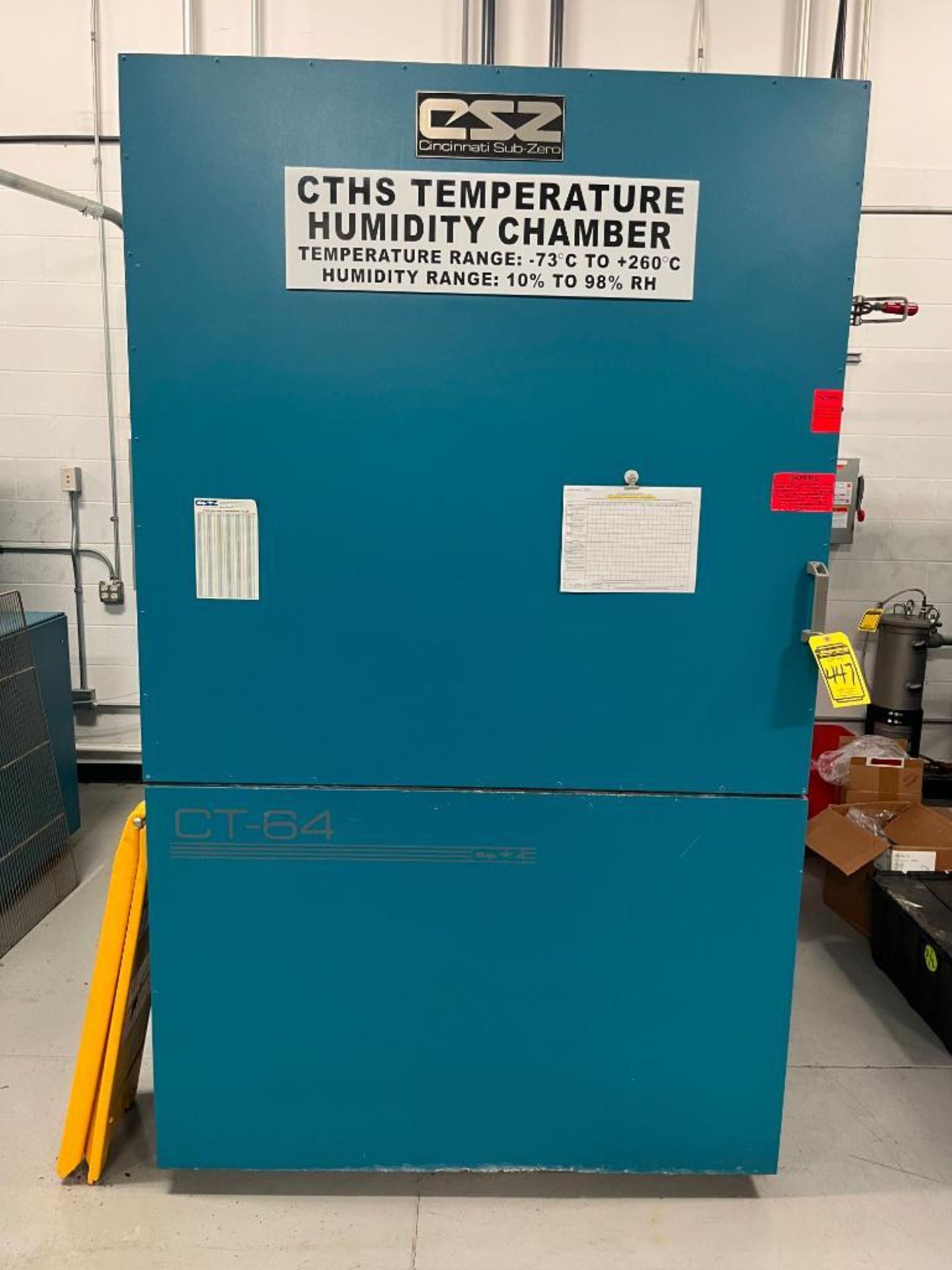 Cincinnati Sub-Zero CTHS Temperature Humidity Chamber, Model CTHS-64-15-15-S/WC, S/N 06-CT14571, Tem