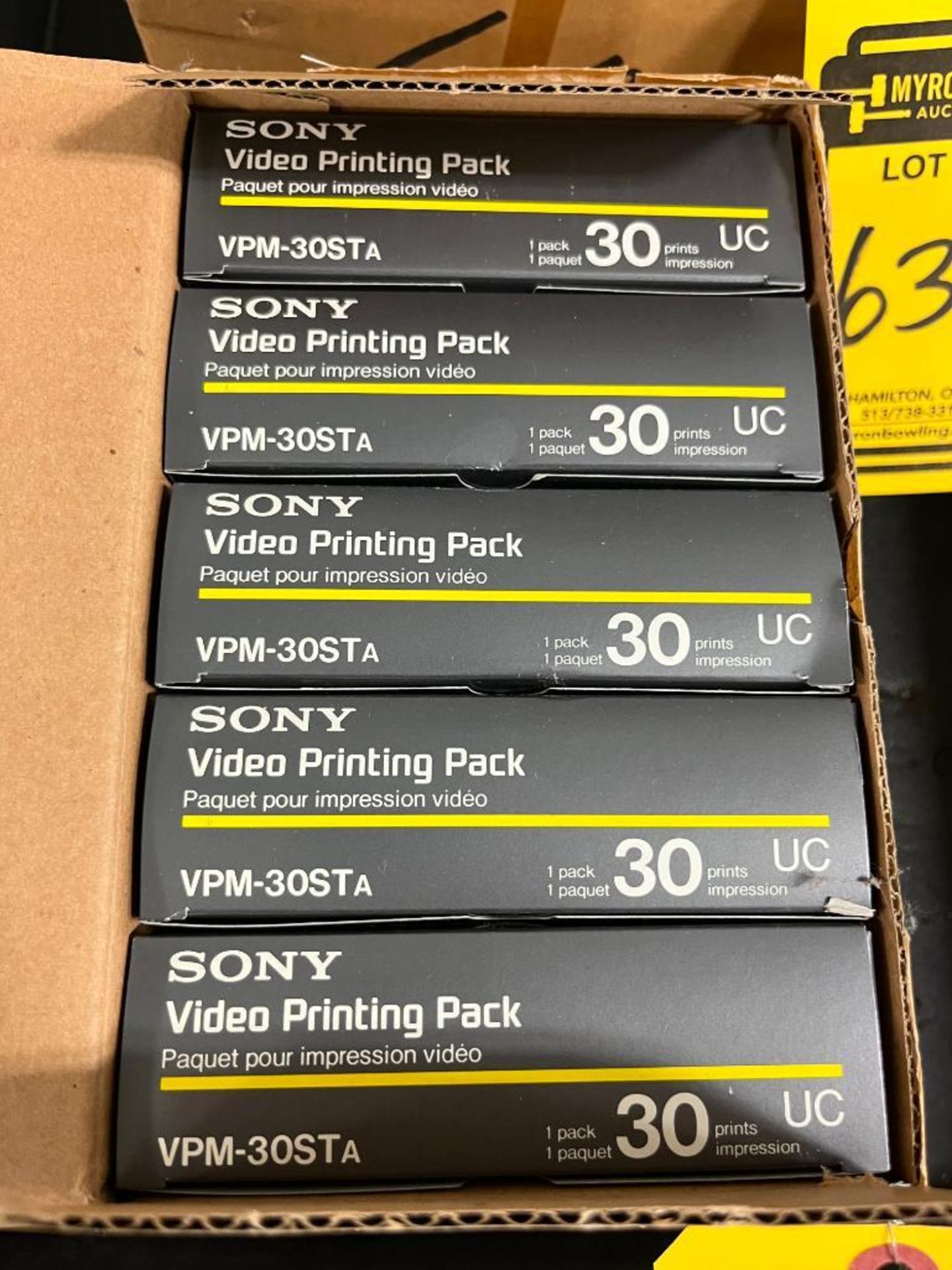 (2) Boxes of Sony VPM-30STA Video Printing Packs - Image 2 of 4