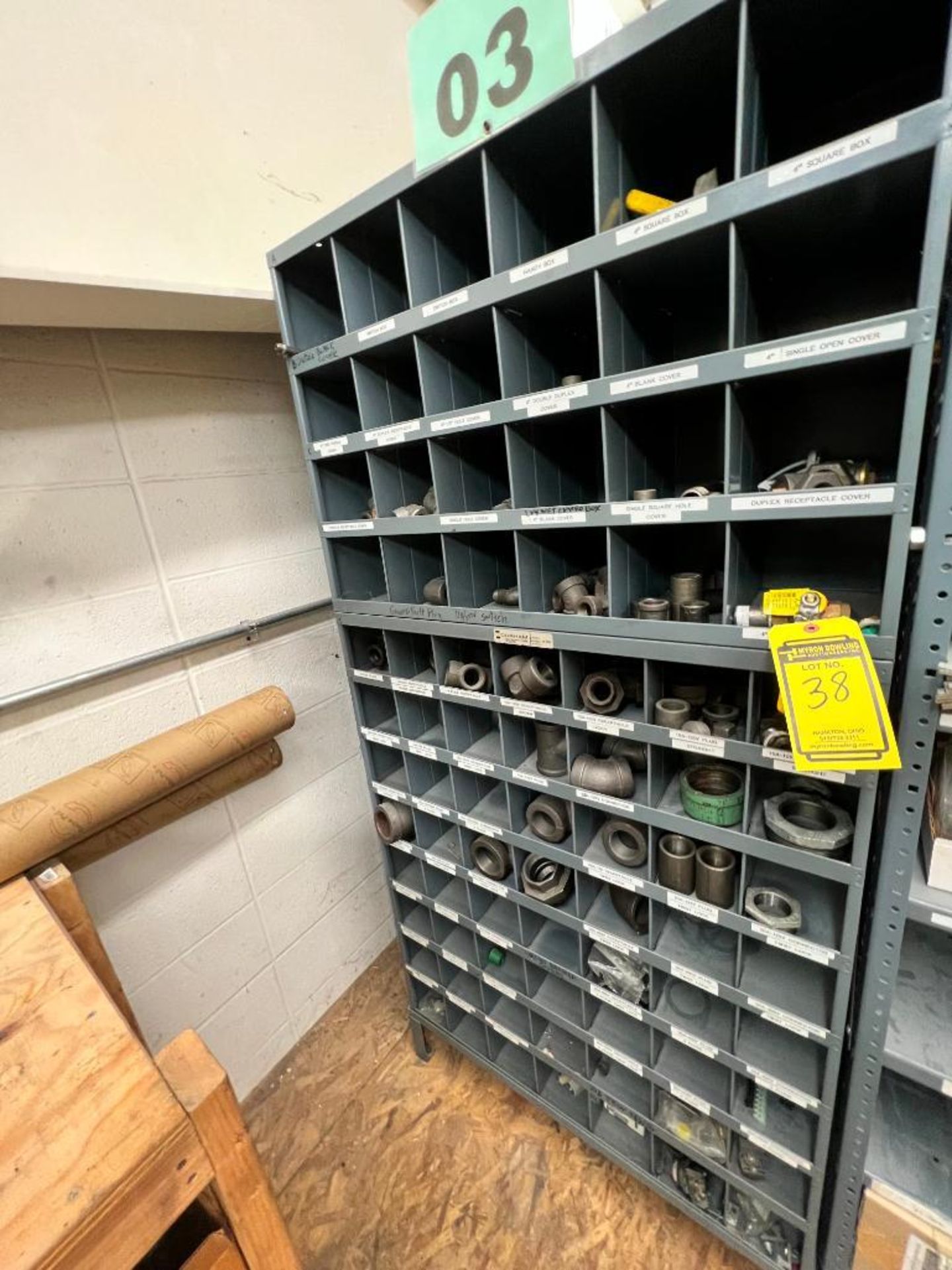 (28) Shelves of Assorted Parts, VERY LARGE LOT Consisting of MRO, Drives, Valves, PLC, Nuts, Bolts, - Bild 56 aus 67