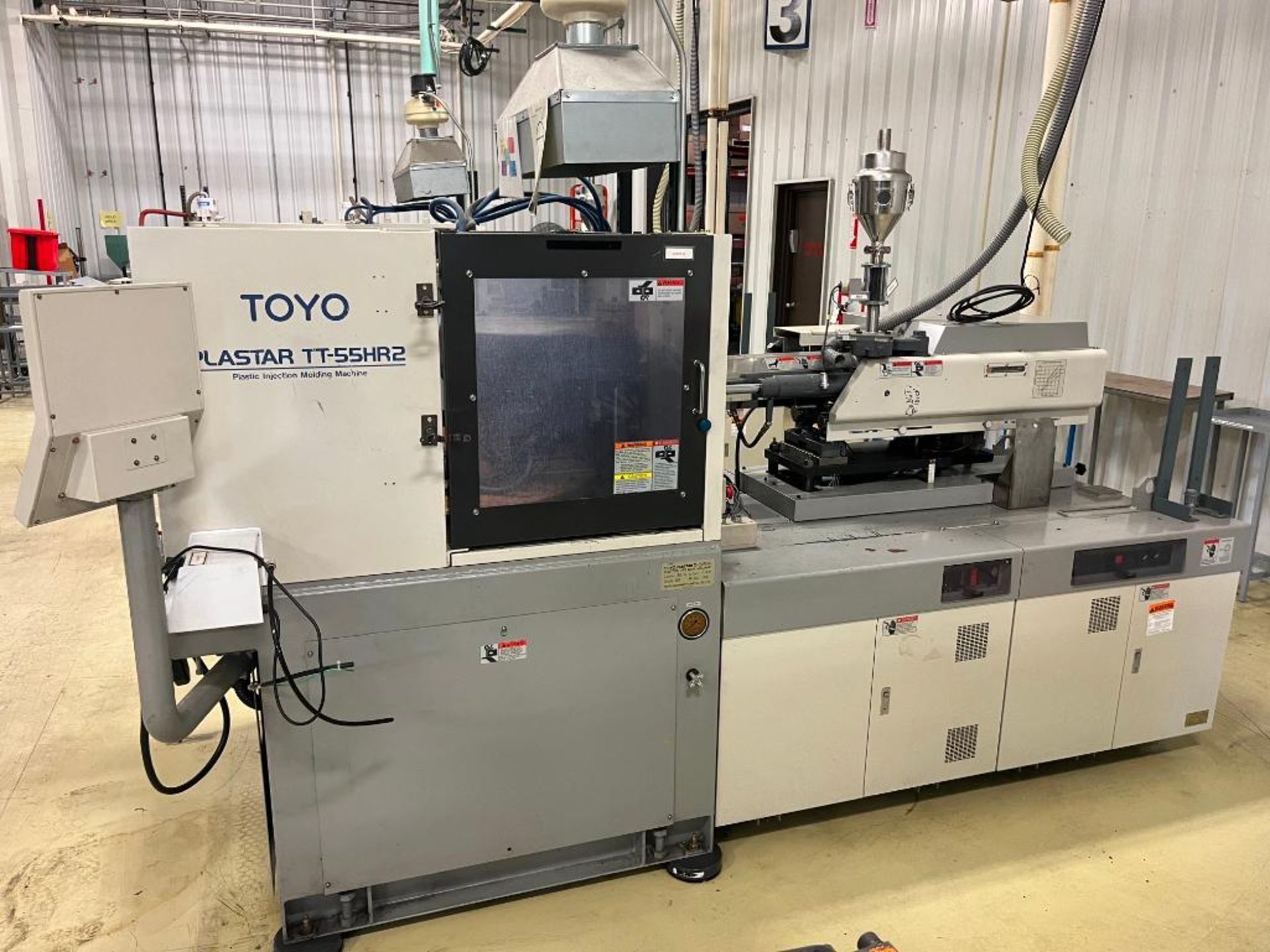 2001 Toyo Plastar TT-55HR2 Plastic Injection Mold Machine, 55-Ton Clamp Force, 4.9" Injection Capaci - Image 2 of 11