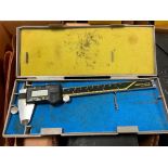 (2) Mitutoyo Absolute Digimatic Digital Calipers, (1) Starrett Holster