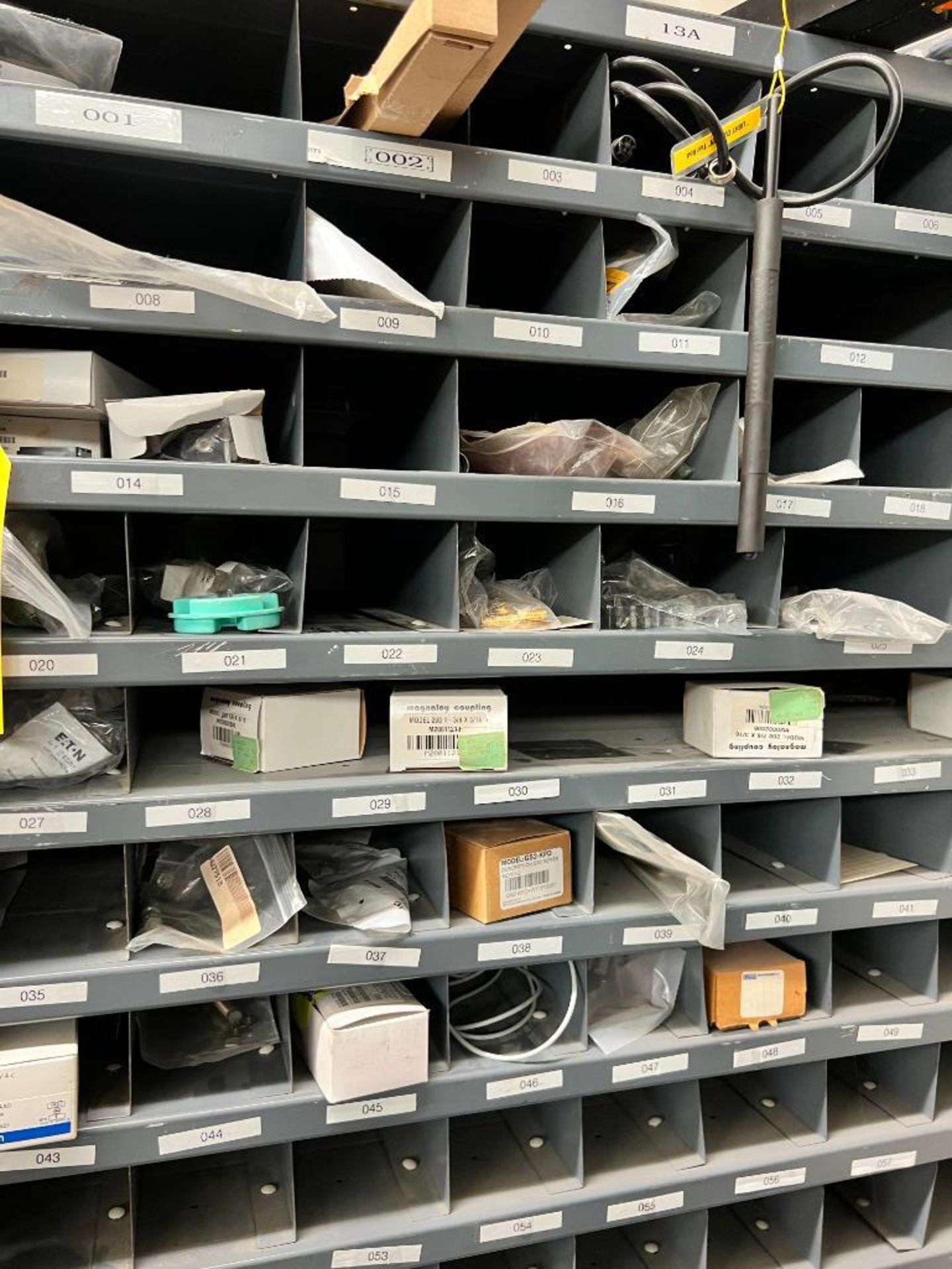 (28) Shelves of Assorted Parts, VERY LARGE LOT Consisting of MRO, Drives, Valves, PLC, Nuts, Bolts, - Image 21 of 67