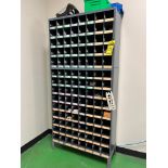 (4) Shelving Units w/ Contents; Misc. Spare Parts, Touch Screen Panels, Keyence & Allen-Bradley Swit