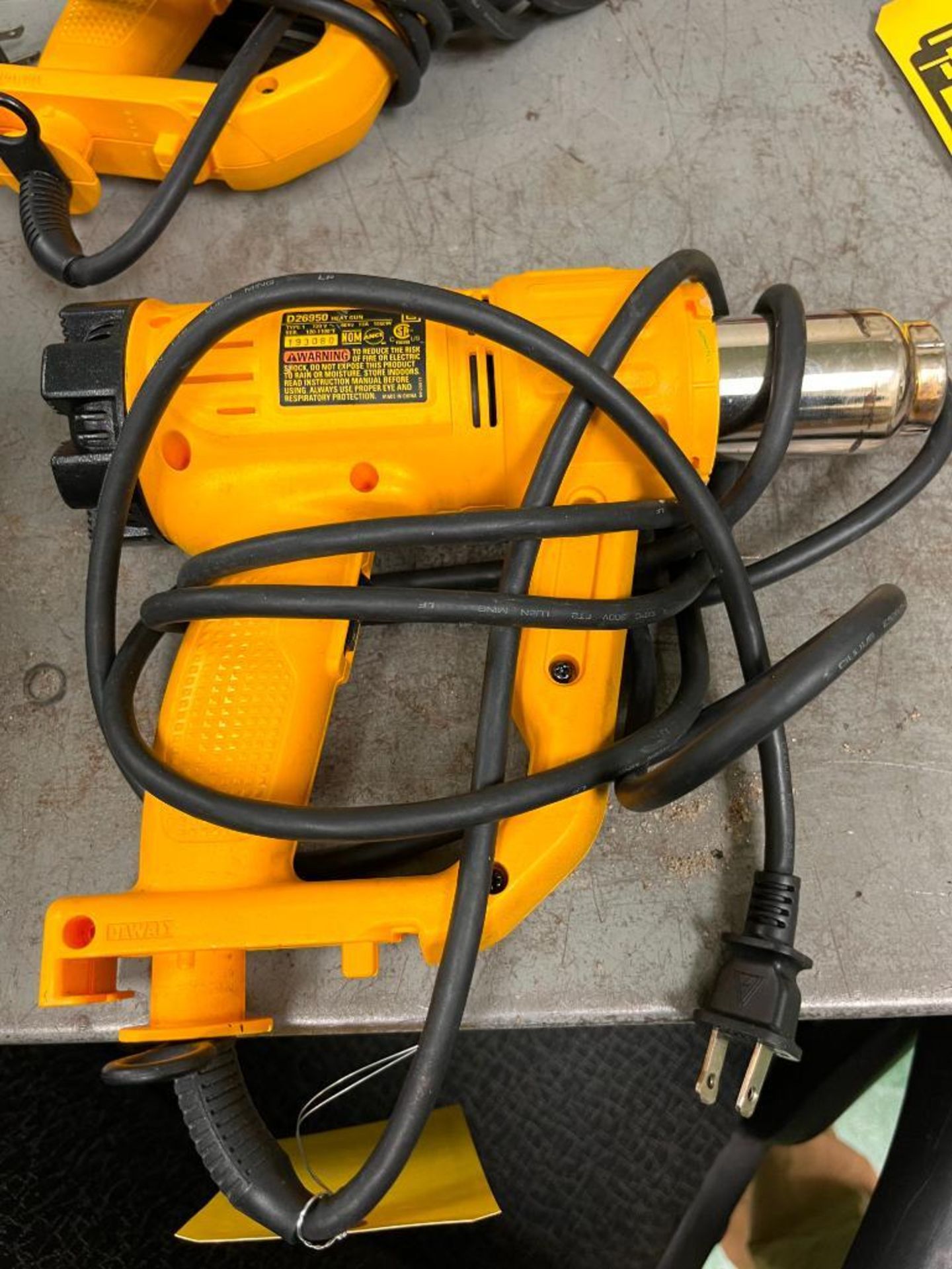 (3x) Dewalt Heat Guns, Model D26950, 120 Volt, 60 HZ, 13 A, 1550 W - Image 3 of 5