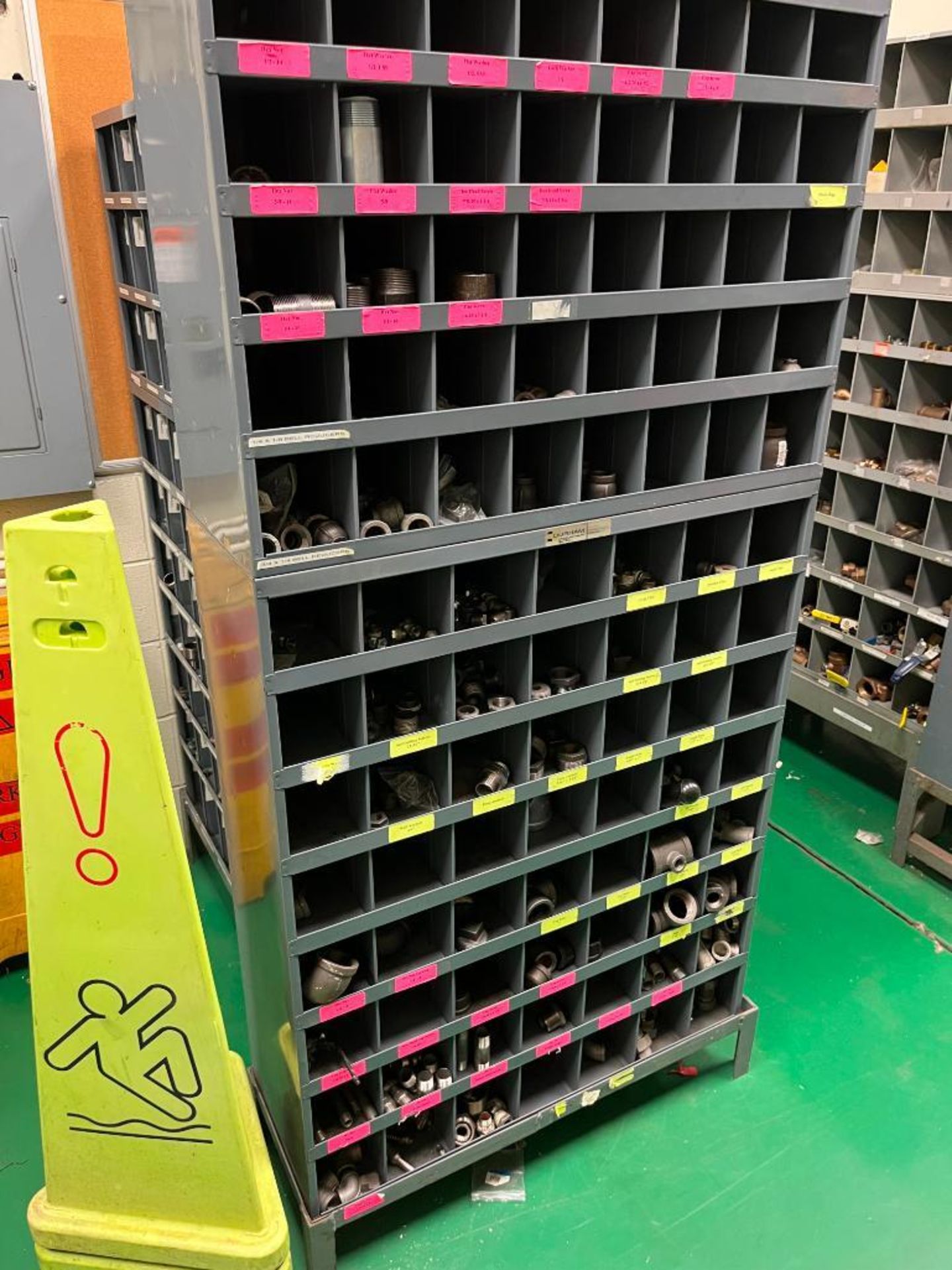 Contents of Maintenance Repair Room; Electrical Wire, Fittings, Chain, Breakers, Relays, Plug Ends, - Image 35 of 65