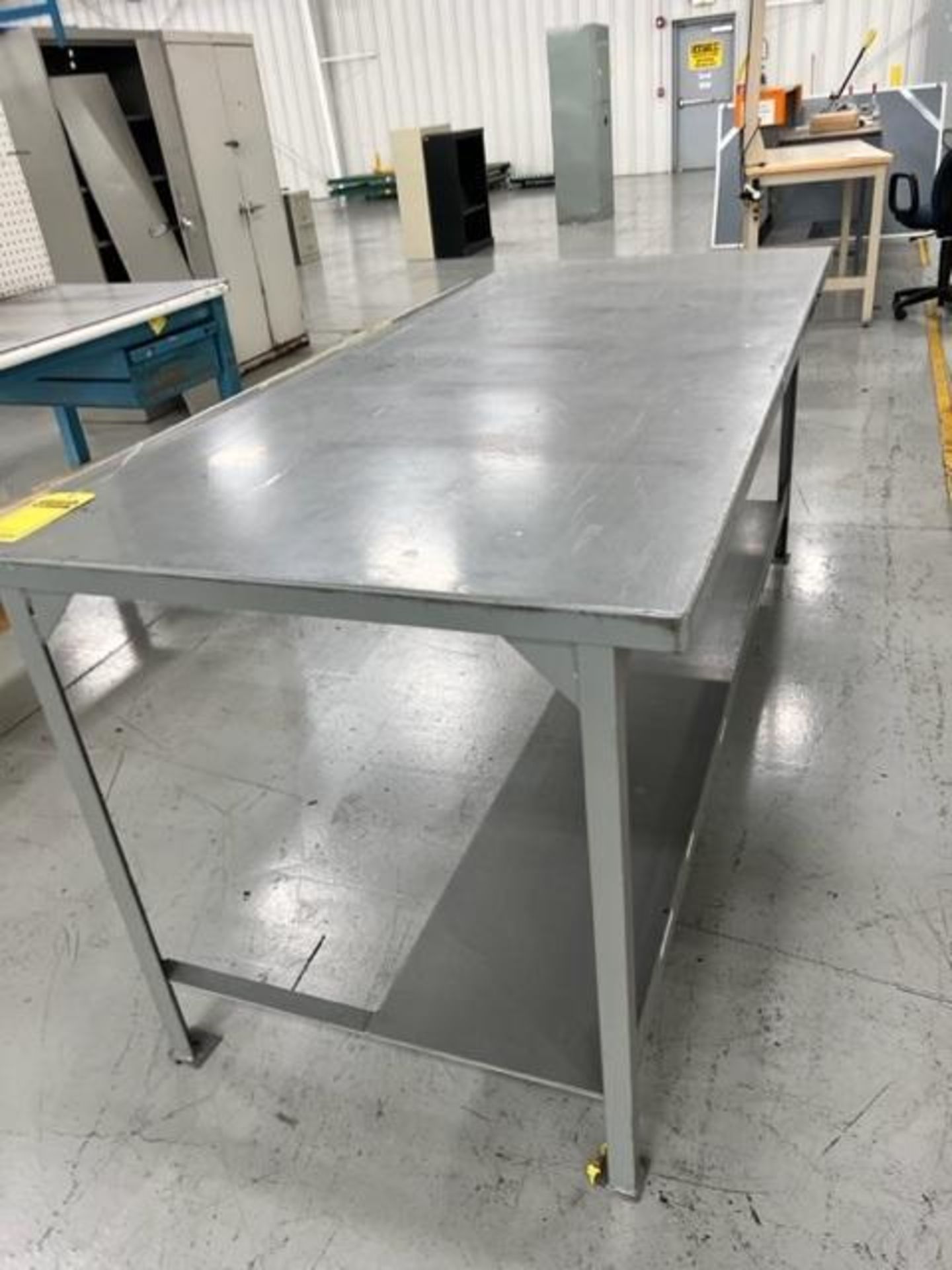 Large Lot of Metal Tables, Desk, Filing Cabinets, & Work Stations - Image 2 of 13
