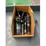 Box of R8 Tooling W/ Speed Chuck Face Mill & Assorted Heads