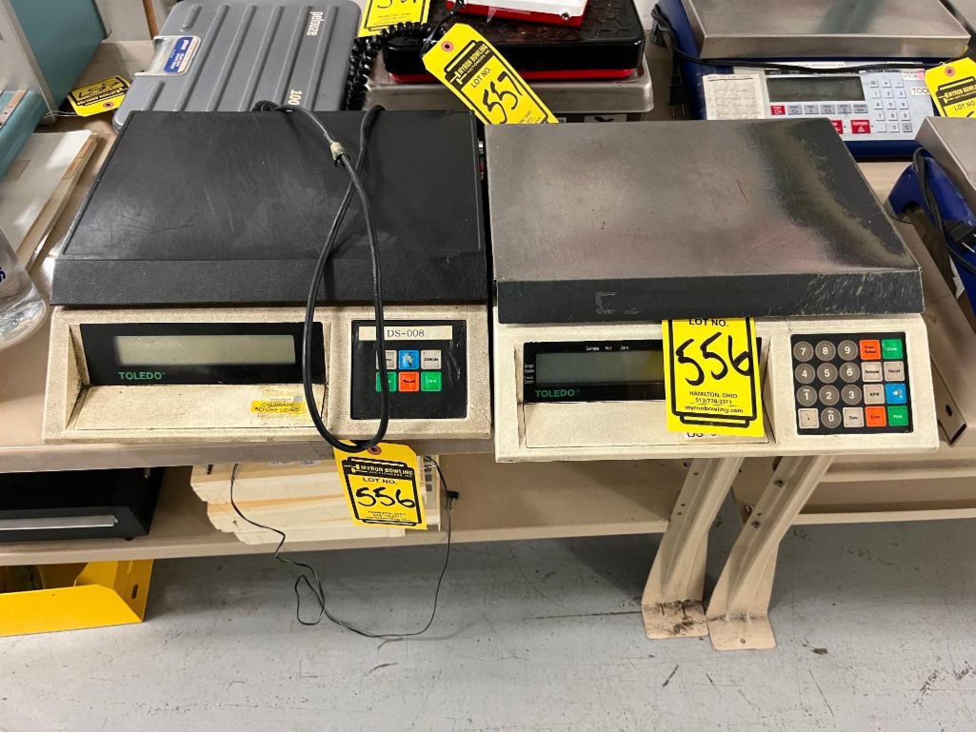 (2) Toledo DS-008 Scales, Model 8571, 120 Volts