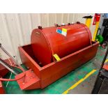 Service Welding & Machine 300-Gallon Used Water/Oil Tank in Steel Spill Container