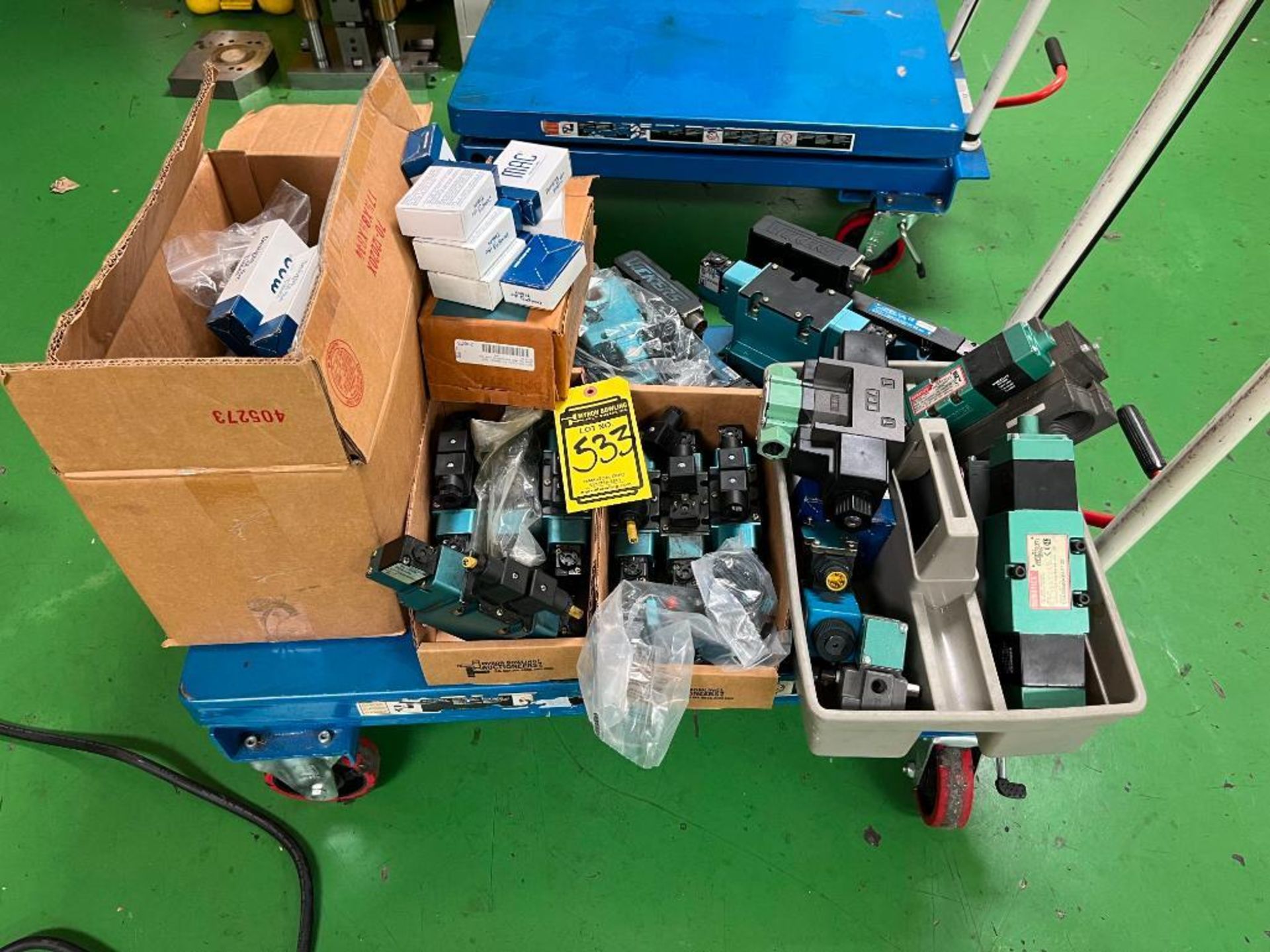 Assorted Mac, Vickers, Flexiblok, Numatics Valves, w/ Mac Solenoids