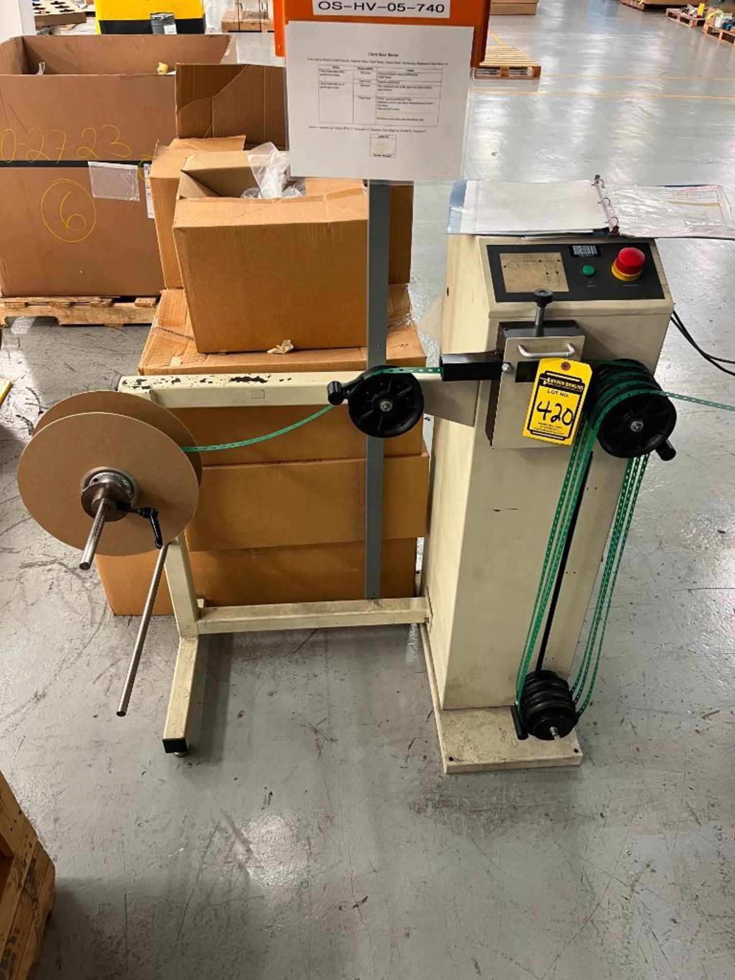 Schleuniger OC-3950 Braided Sheild Cutter w/ Schleuniger Prefeeder 2200, Spool Stand, Electrical/Pne