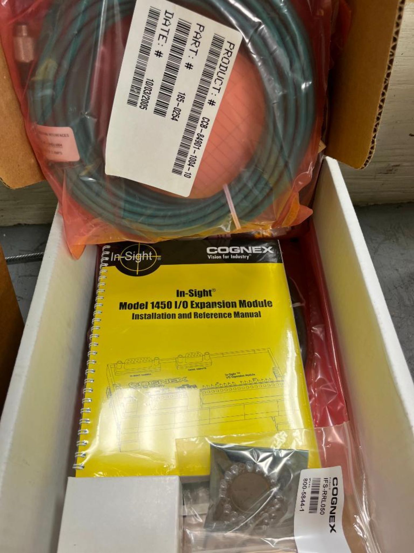 (1) Cognex In-Sight 51X0E Processor, S/N Z55065445, (1) Cognex In-Sight 1450 I/O Module, S/N P549178 - Image 3 of 9