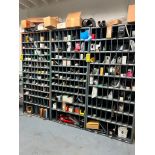 (28) Shelves of Assorted Parts, VERY LARGE LOT Consisting of MRO, Drives, Valves, PLC, Nuts, Bolts,