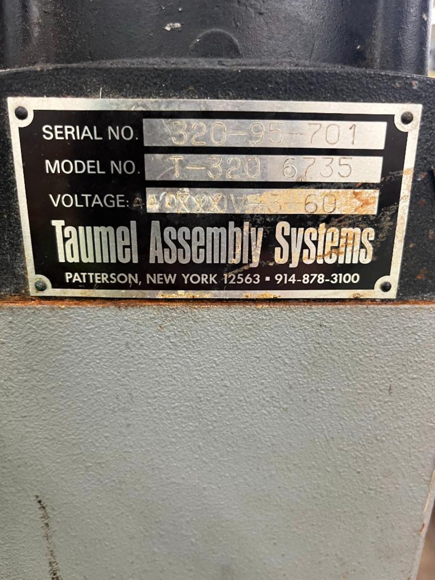 Taumel Vertical Assembly Press, Model T-3206735, S/N 320-95-701, 13" X 11" Table - Image 4 of 5