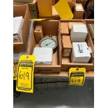 (2) Boxes of Assorted Pressure Gauges, Mc Daniel, Swagelok