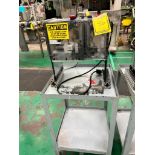 Semi Auto Spring Clip Machine on Rolling Cart