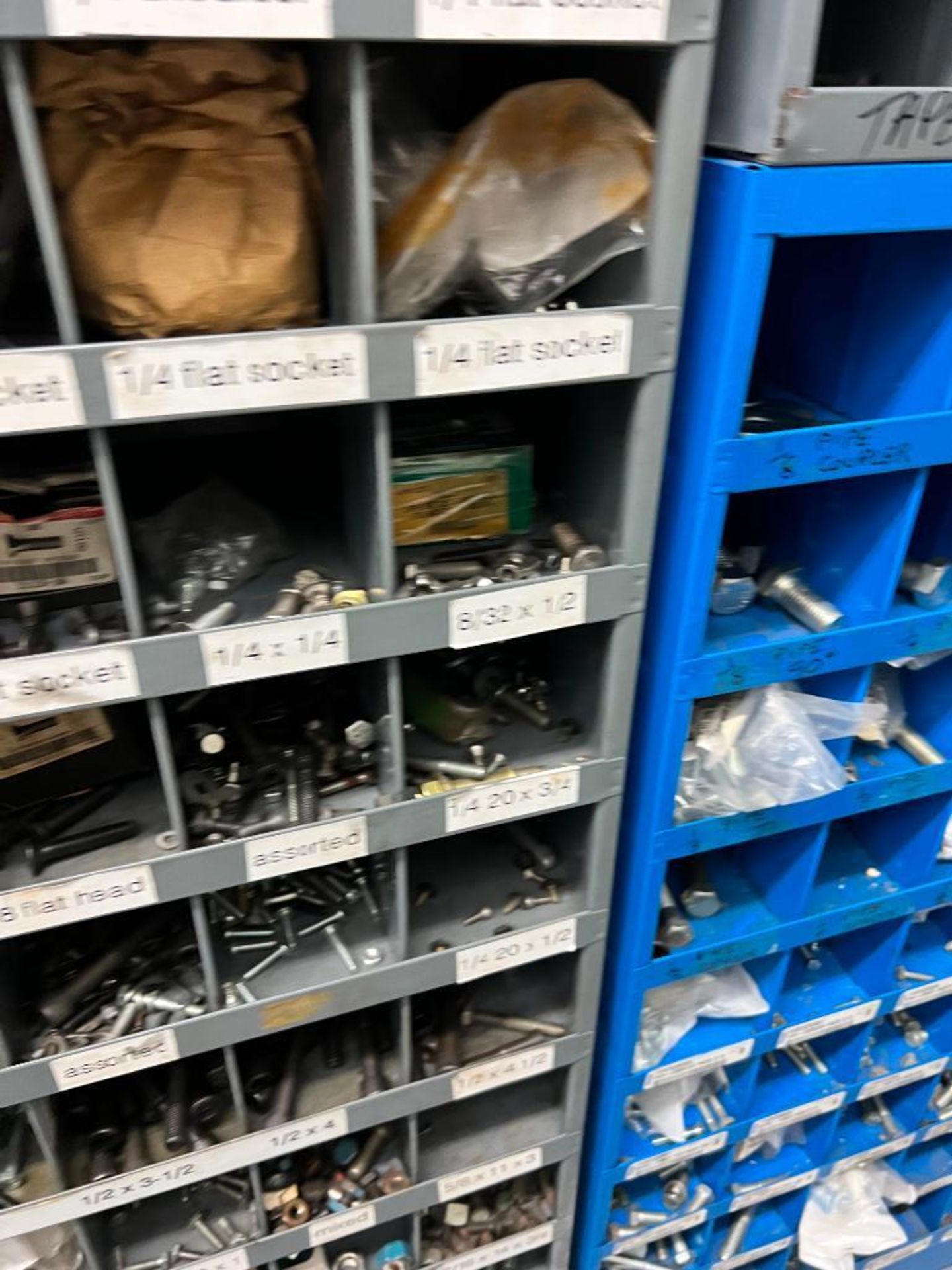 (28) Shelves of Assorted Parts, VERY LARGE LOT Consisting of MRO, Drives, Valves, PLC, Nuts, Bolts, - Bild 17 aus 67