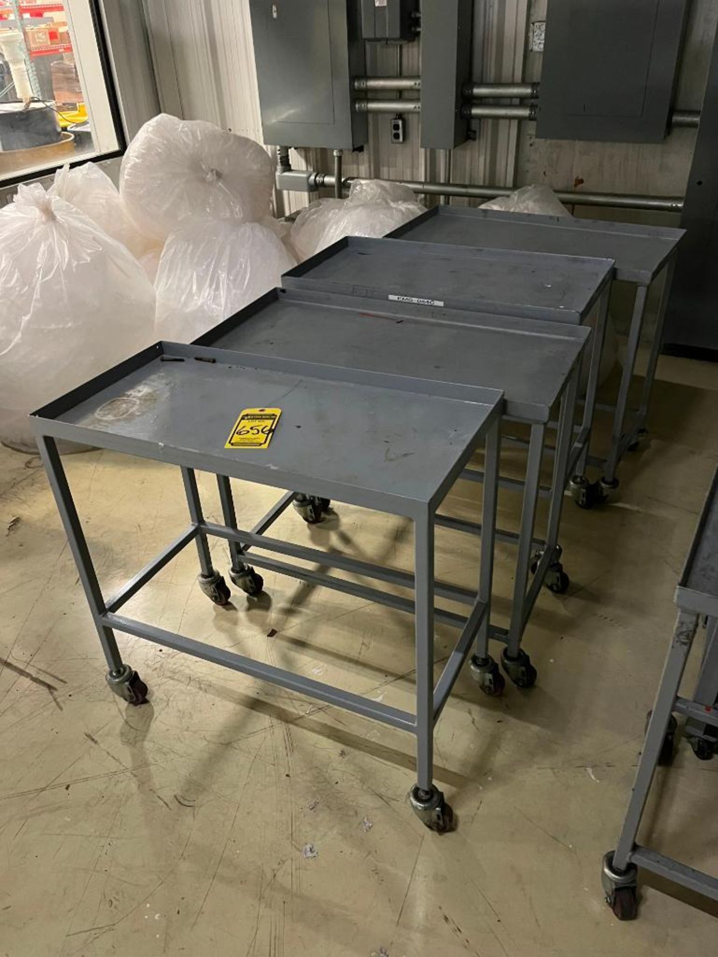 (4) Metal Rolling Carts