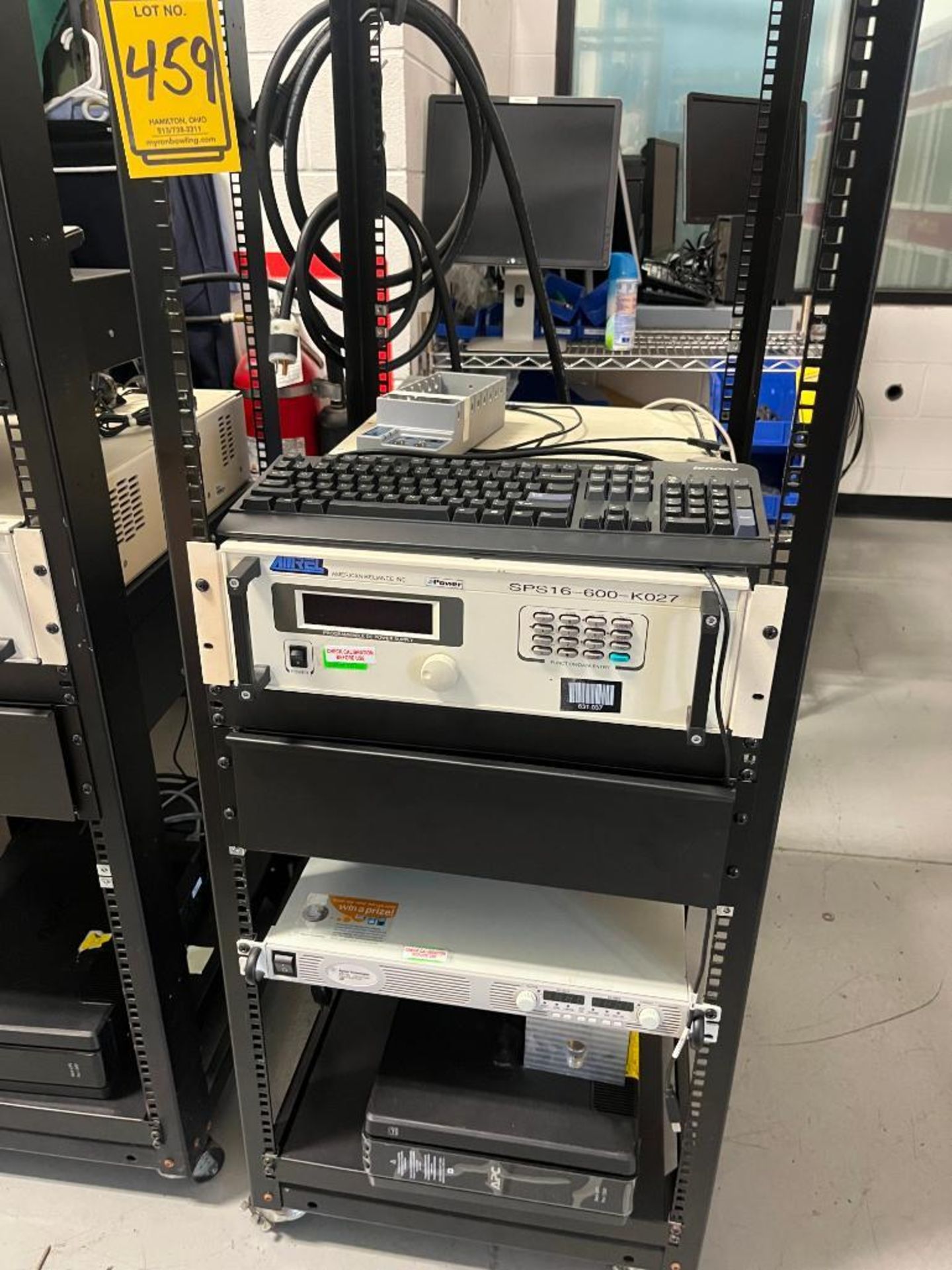 Amrel Programmable DC Power Supplies, Model SPS16-600-KO27 & Agilent N5772A DC Power Supply on Serve - Image 2 of 5