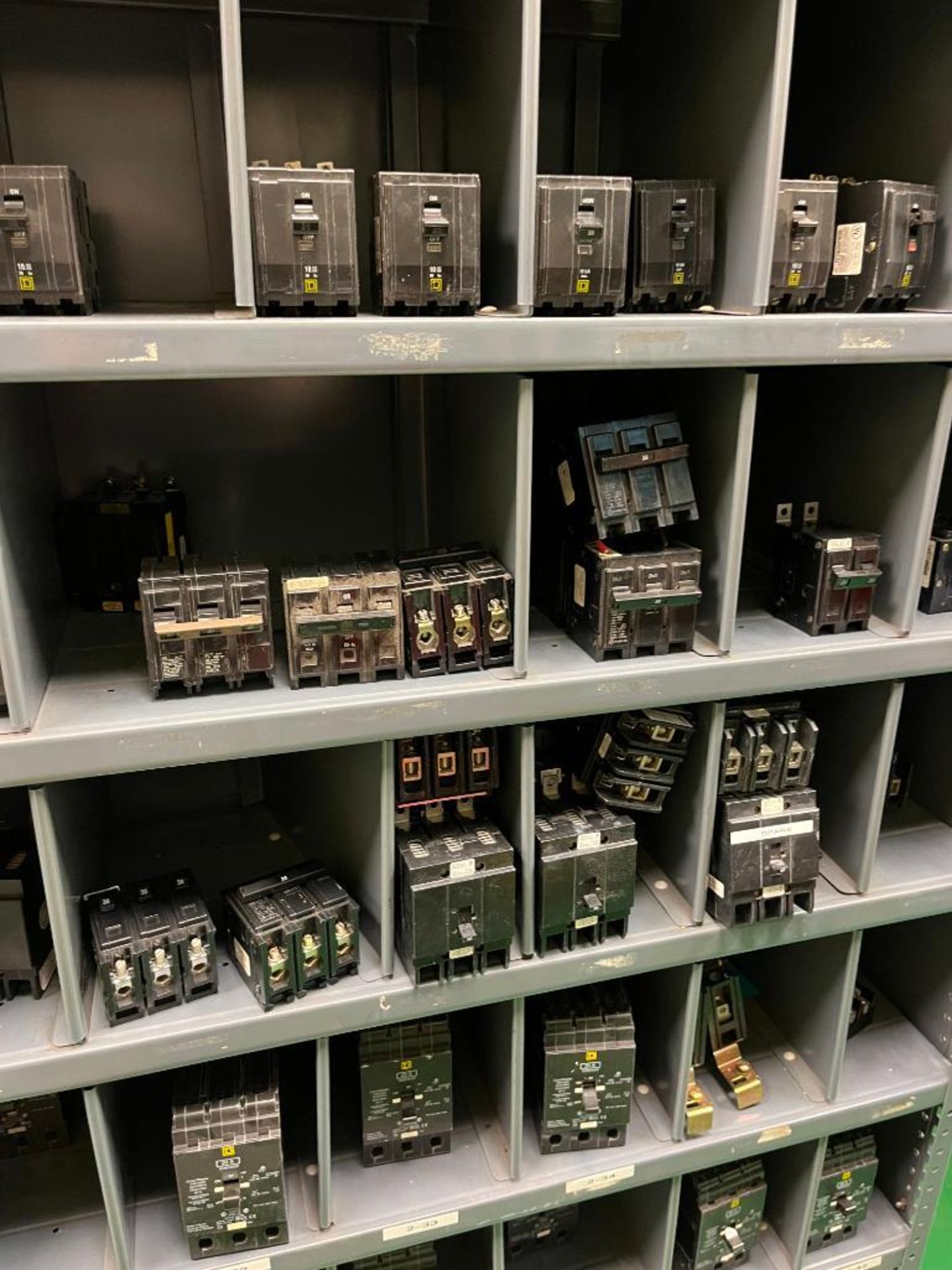 Contents of Maintenance Repair Room; Electrical Wire, Fittings, Chain, Breakers, Relays, Plug Ends, - Image 12 of 65