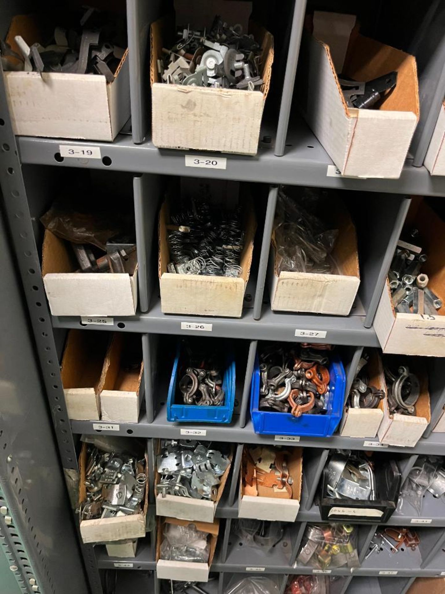 Contents of Maintenance Repair Room; Electrical Wire, Fittings, Chain, Breakers, Relays, Plug Ends, - Image 16 of 65