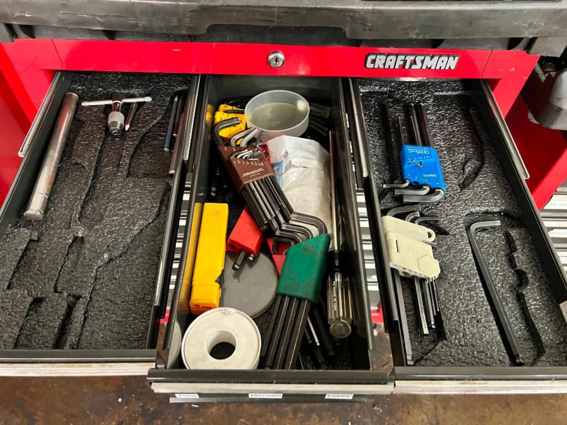Craftsman 12-Drawer Rolling Toolbox w/ Content of Assorted Tools - Image 3 of 11