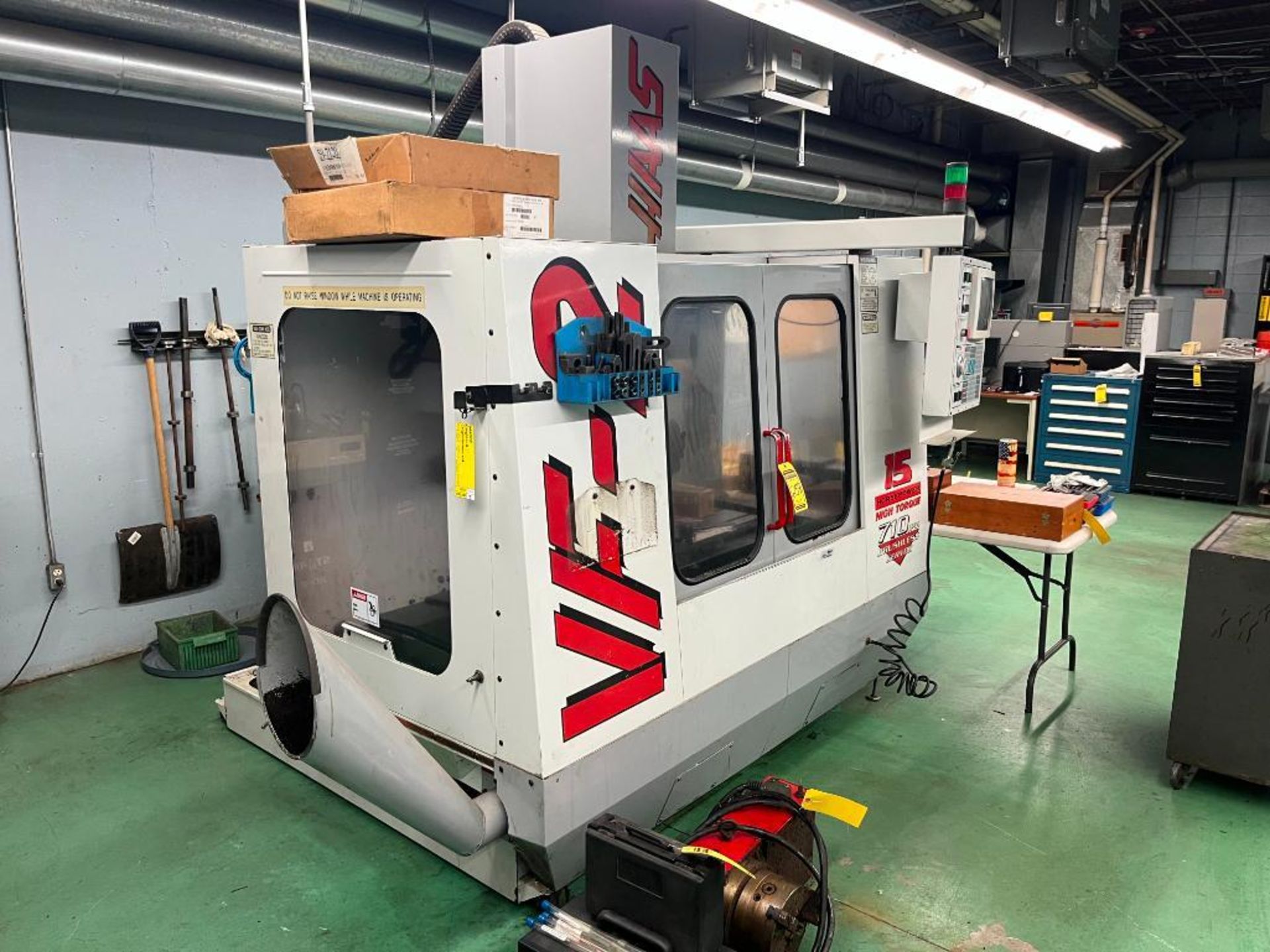 1997 Haas 4th Axis Vertical Machining Center, Model VF-2, S/N 10631, 3-Phase, 230 Volt, 36" X 14" Ta - Image 2 of 11