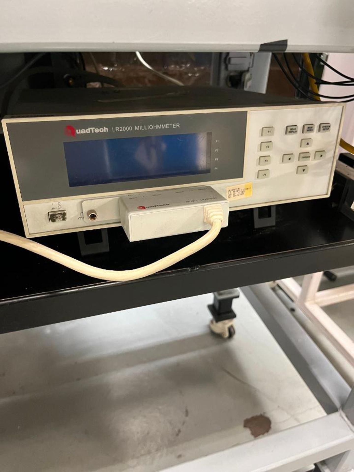 Telesis TMP 1700 Pinstamp Table w/ Resistance Tester & Leak Tester, Mounted on HD 102" X 24" Rolling - Image 10 of 11