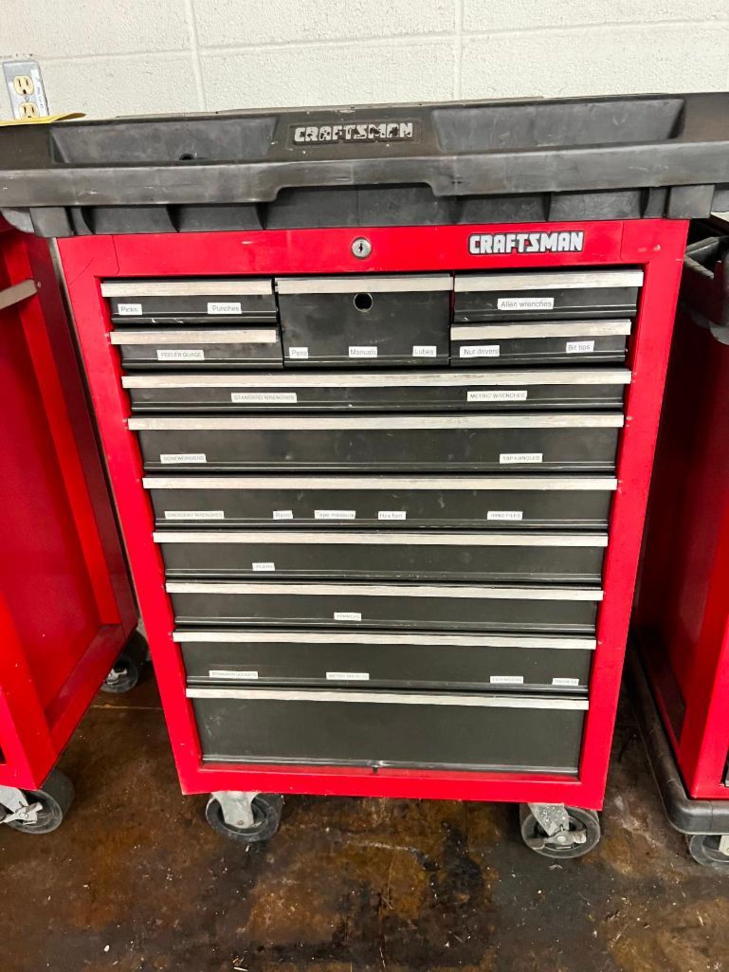 Craftsman 12-Drawer Rolling Toolbox w/ Content of Assorted Tools - Image 2 of 11