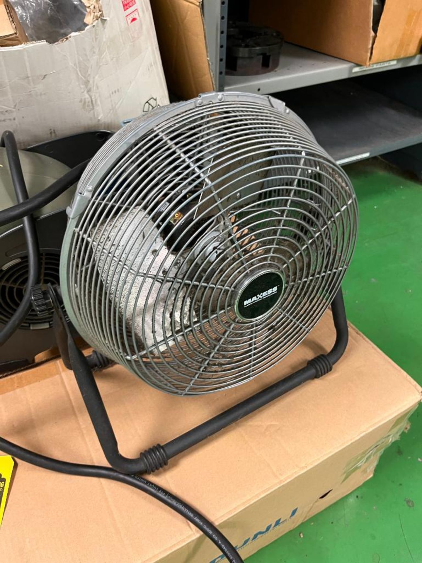 Axial Exhaust Fan w/Shroud, (2) Floor Fans - Image 2 of 4