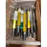 (1) Box of Thread Plug Gauges, (1) Set of Depth Gages