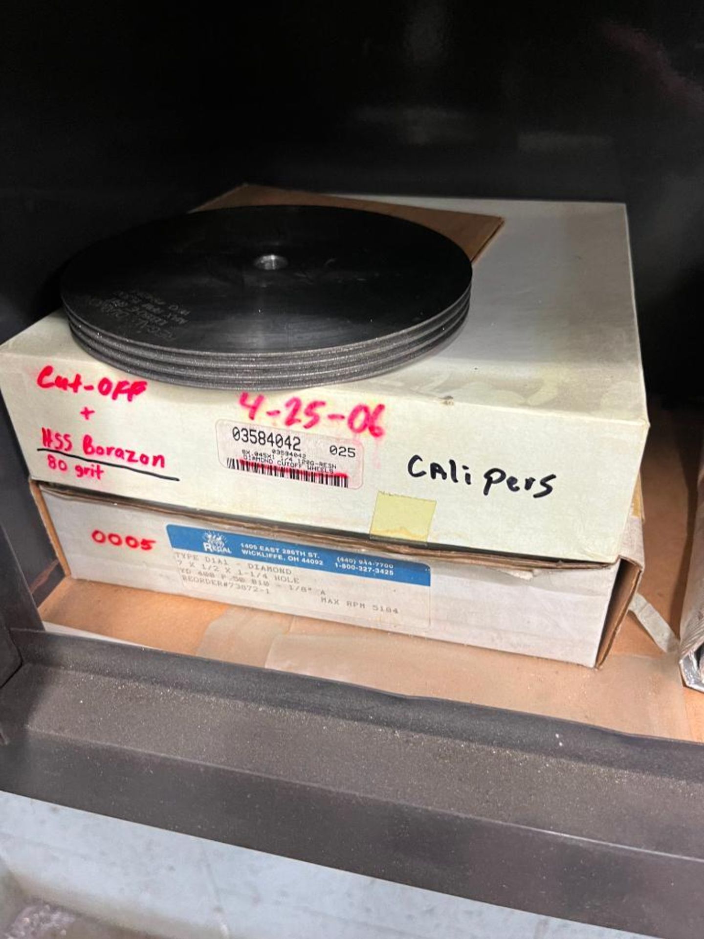 (2) Storage Cabinets w/ Assorted Grinding Stones - Image 10 of 11