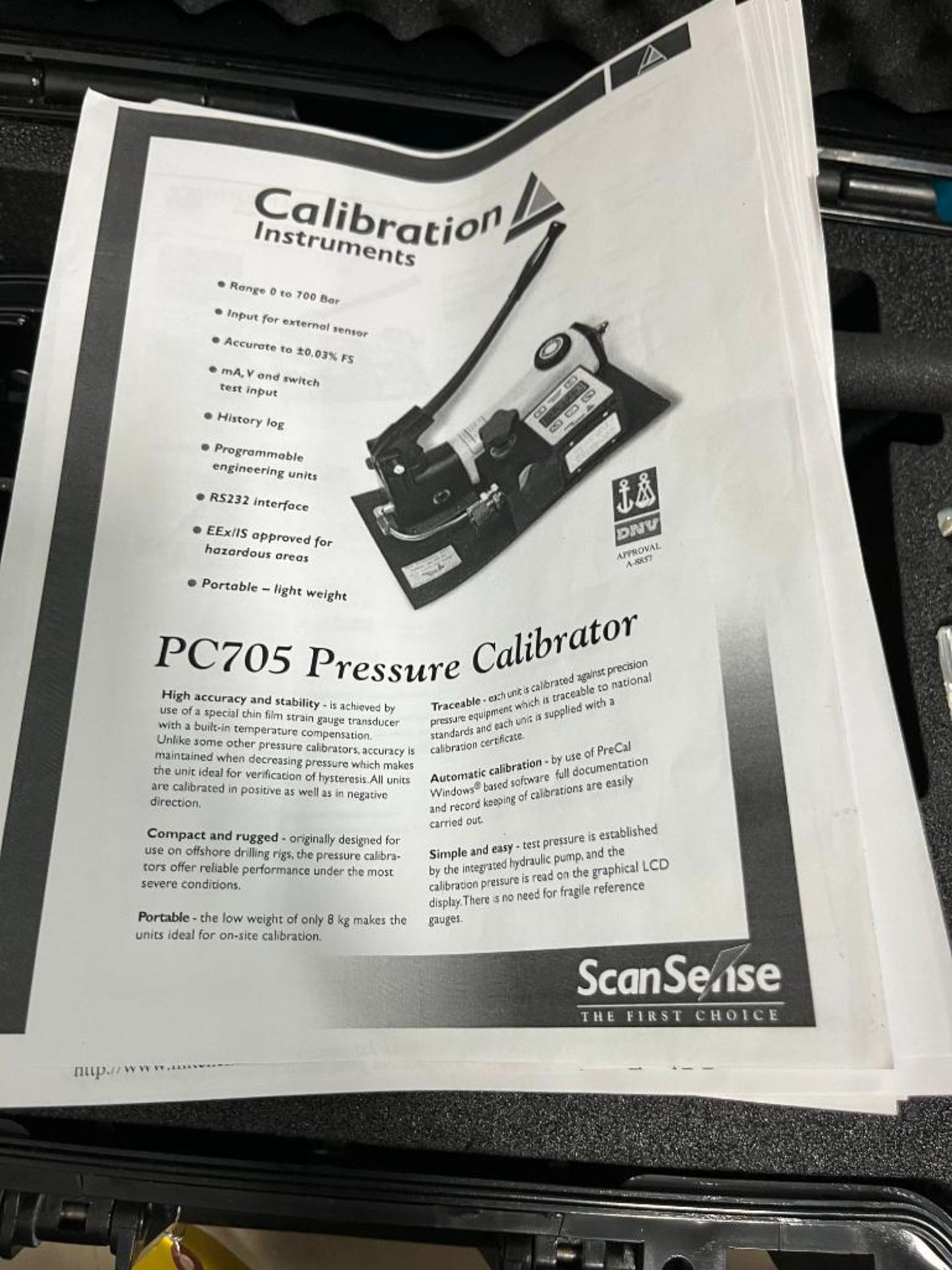 ScanSense PC705 Pressure Calibrator - Image 4 of 4