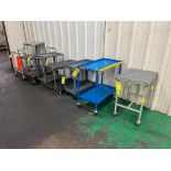 Large Lot of Rolling Work Carts