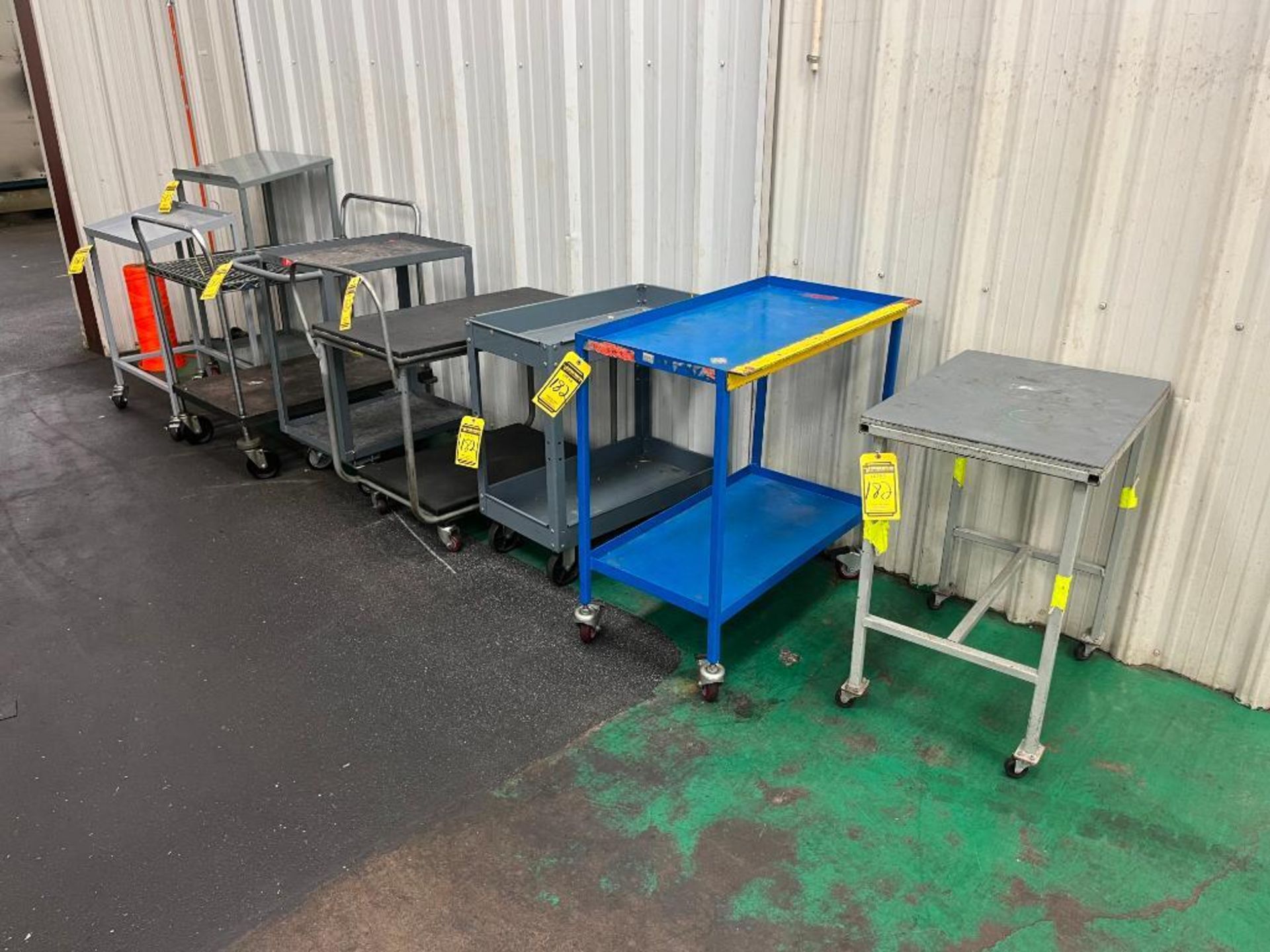 Large Lot of Rolling Work Carts