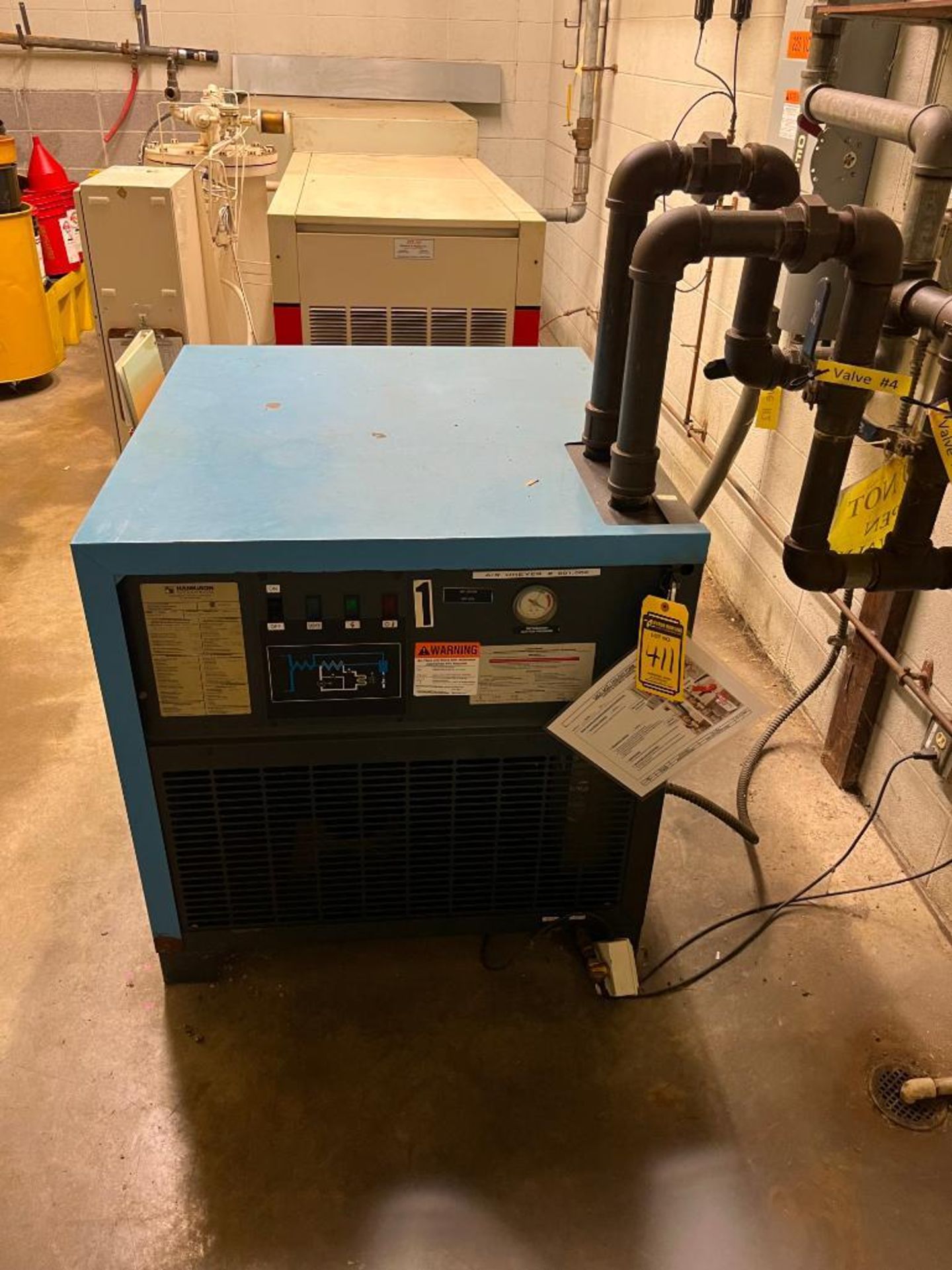 Hankinson Compressed Air Dryer, Model PR200-230, R-22 Refrigerant, 200 SCFM @ 100 PSI, 175 Max. PSI, - Image 3 of 5