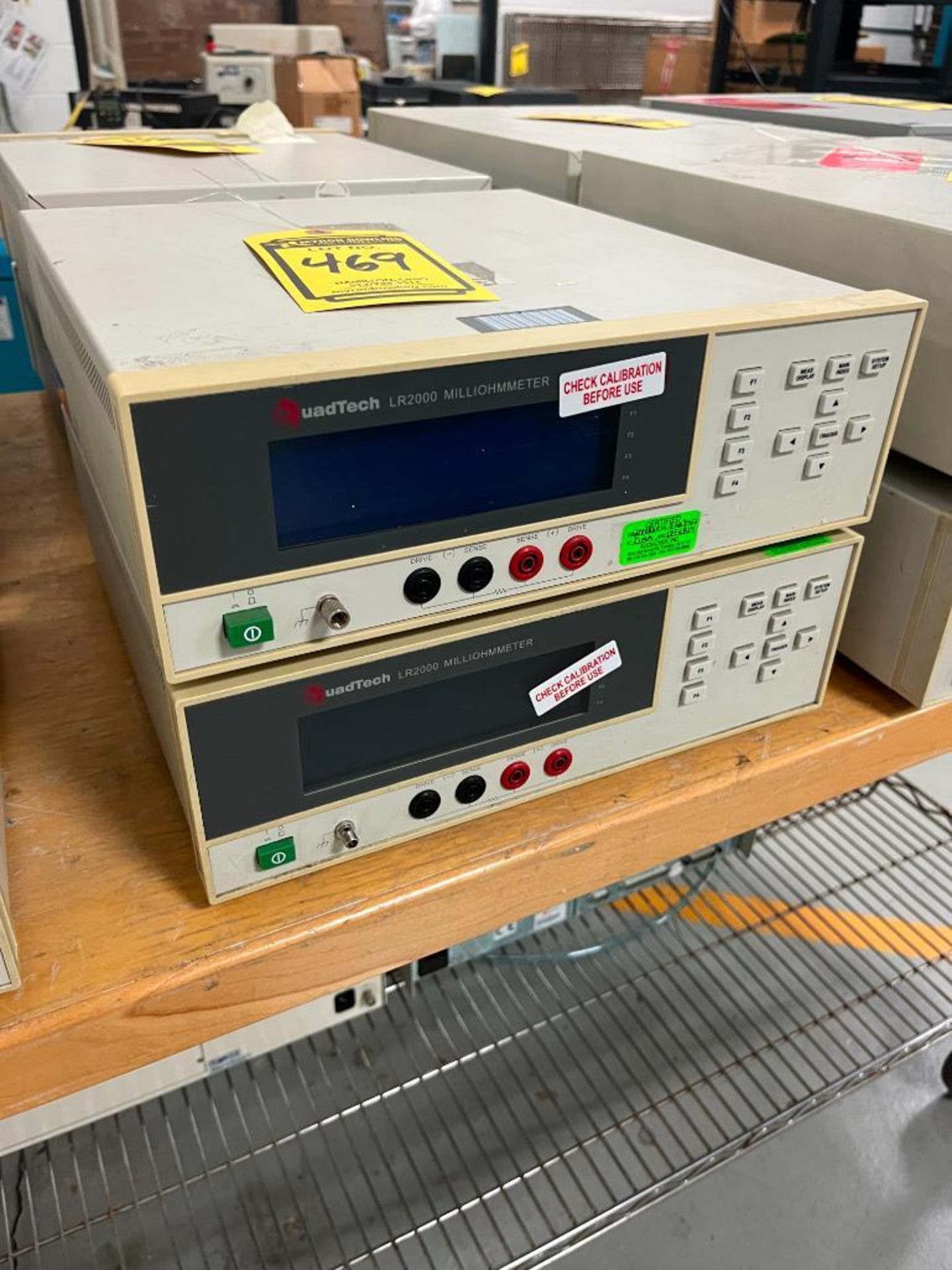 (2) Quadtech LR2000 Milliohmmeters; (1) S/N AARLR2000173, (1) S/N AARLR2000342