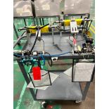 Spring Clip Machine on Rolling Cart