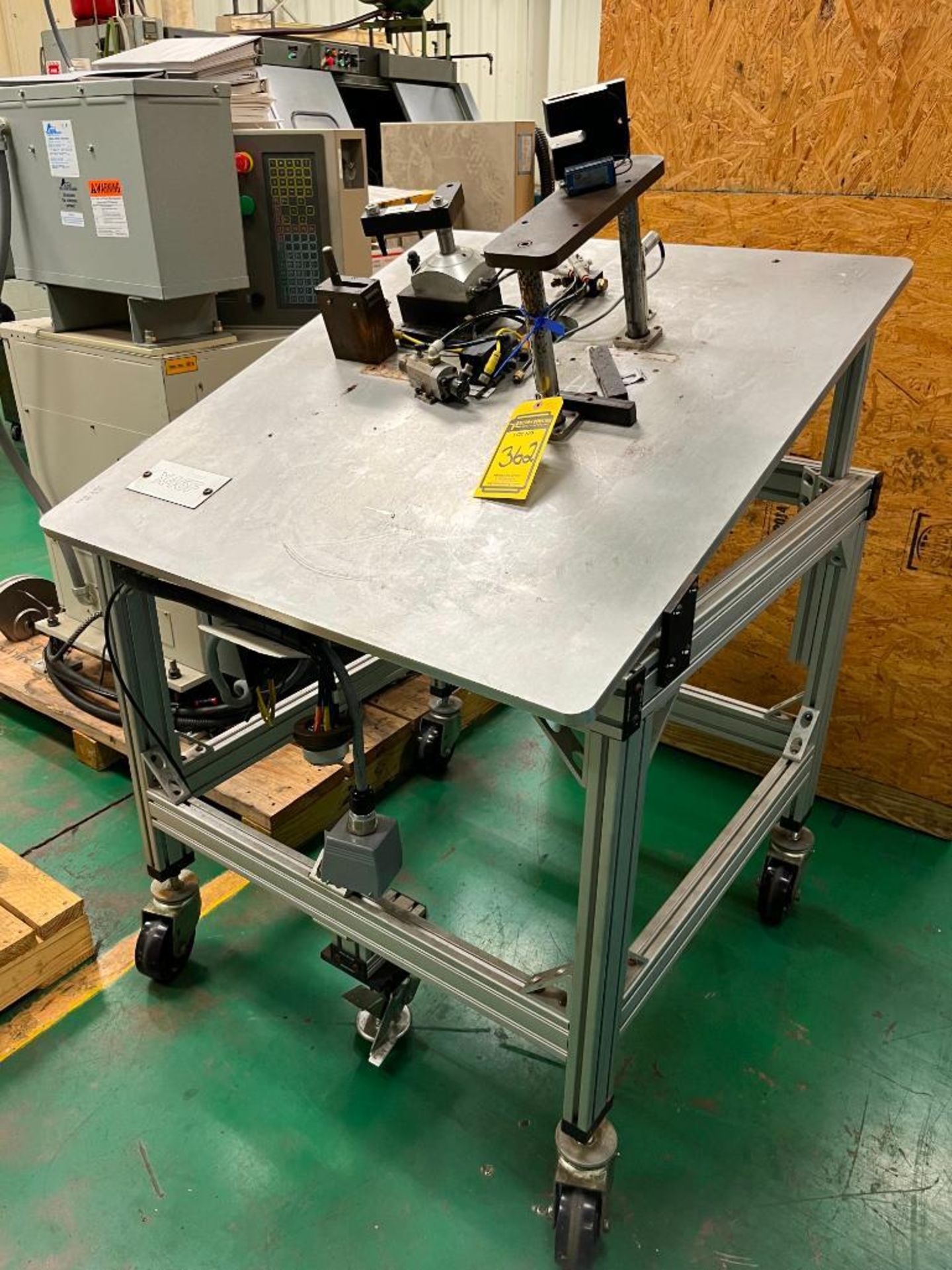 80/20 Pneumatic Press Assembly Fixture, 36" X 36", Steel Plate Top - Image 2 of 4