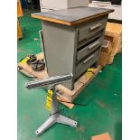 Kennedy 5-Drawer Bench Cabinet w/ Hold-down Equipment & Roller Stand, 23" - 38-1/2", 1,760 LB. Capac