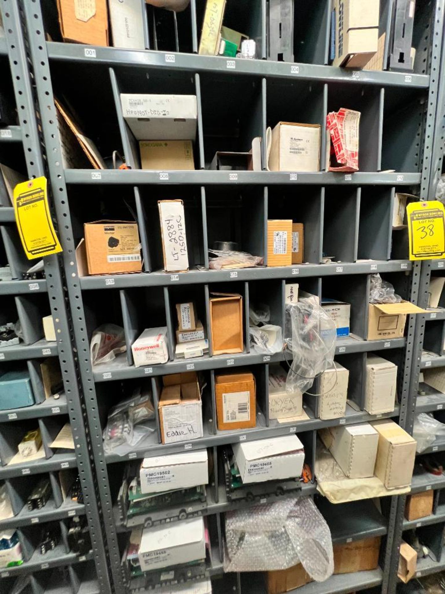 (28) Shelves of Assorted Parts, VERY LARGE LOT Consisting of MRO, Drives, Valves, PLC, Nuts, Bolts, - Image 43 of 67