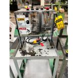 Semi Auto Spring Clip Machine on Rolling Cart