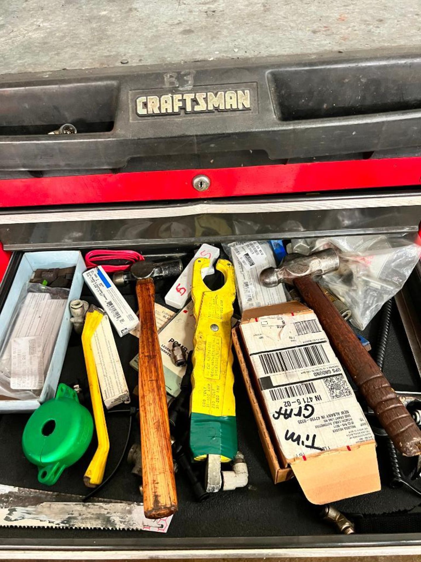 Craftsman 5-Drawer Rolling Toolbox w/ Content of Assorted Tools - Image 3 of 6