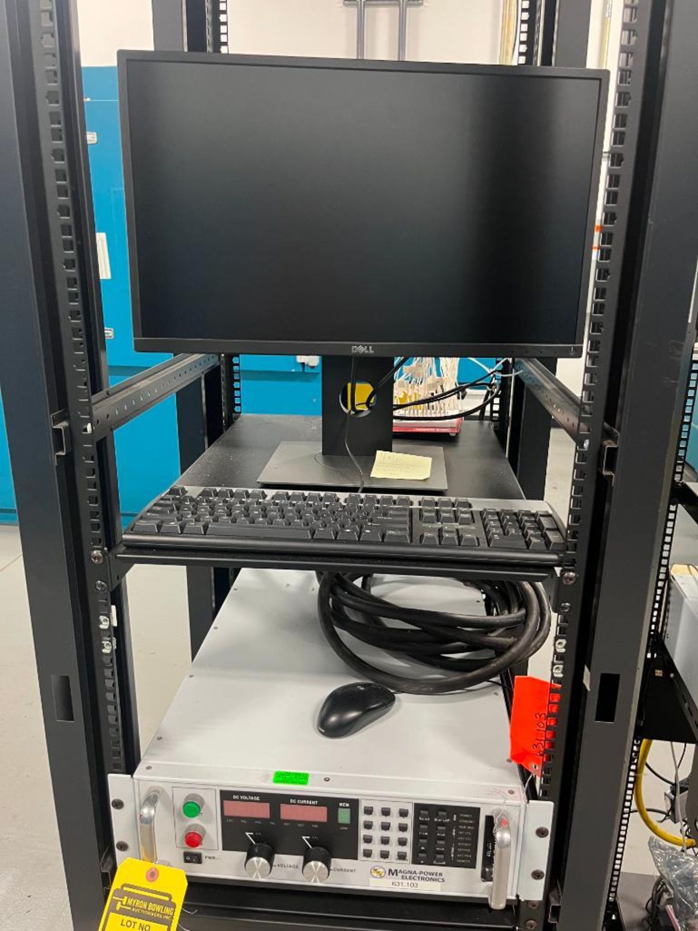 (2) Magna-Power Electronics Programmable DC Power Supplies, Model TSD50-300/480, on Server Cart w/ A - Image 3 of 4