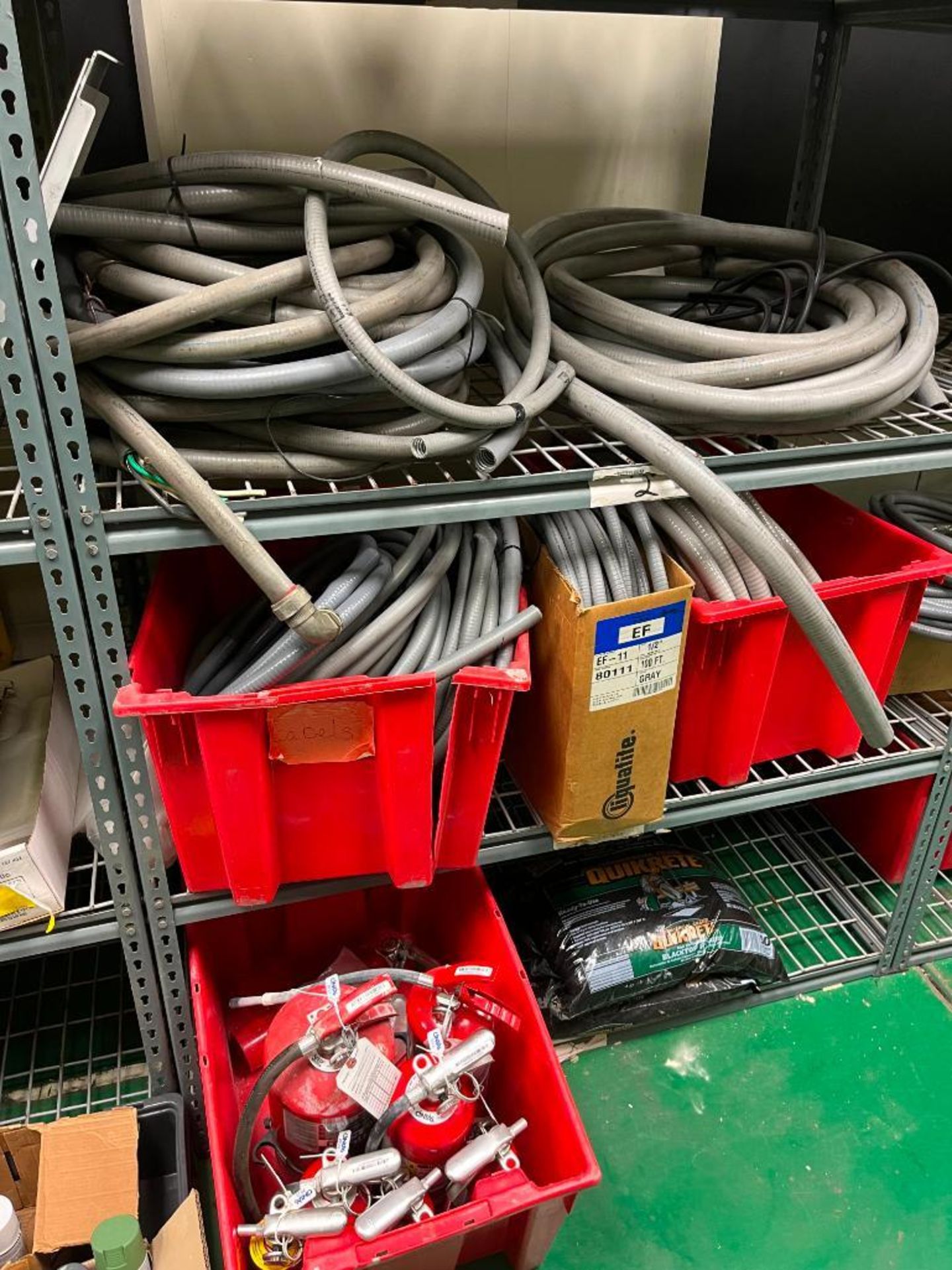 Contents of Maintenance Repair Room; Electrical Wire, Fittings, Chain, Breakers, Relays, Plug Ends, - Image 50 of 65