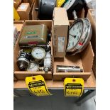 (2) Boxes of Assorted Pressure Gauges, Wika, Mitutoyo, Mc Daniel, Sentra Psi Pressure Transmitter Se