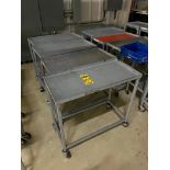 (4) Metal Rolling Carts